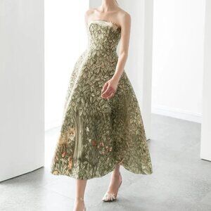 Montsand Printed Forest Dress Size S